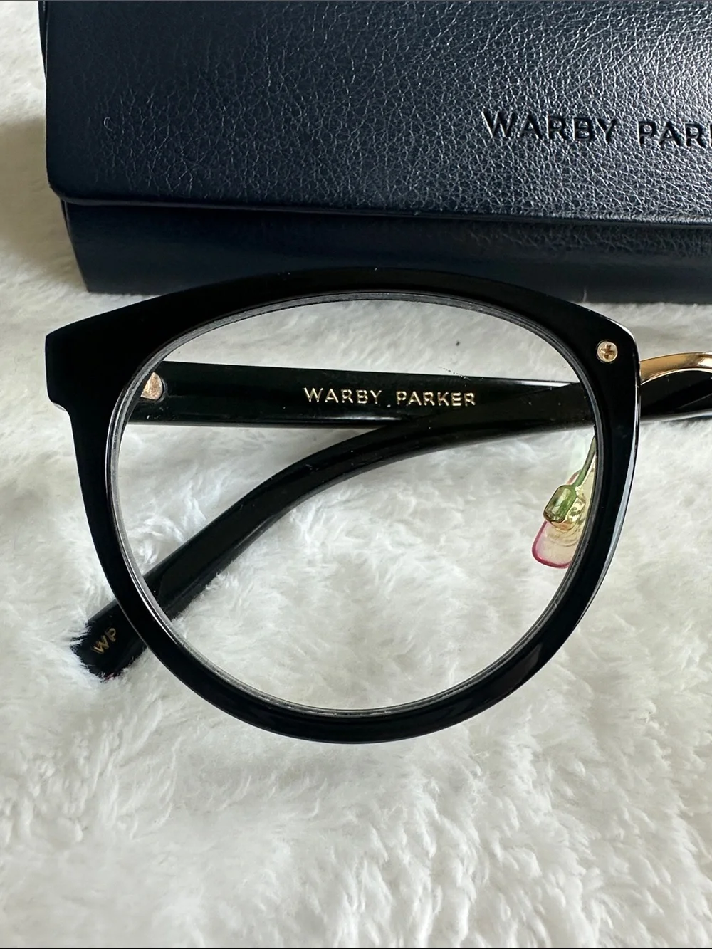 Warby Parker Warby Tansley 3100 Womens Black Eyeglasses Frame 52-19-142 Italy